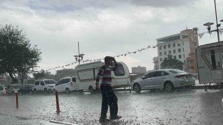 Diyarbakırda sağanak ve dolu etkili oldu