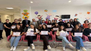 Döşeamlı Devlet Hastanesinde Çocuk Poliklinikleri sanatla renklendi