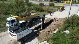 Düzcede 4 bin 379 metre kanalizasyon hattı çekildi