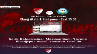 Elazığspor-Serik Belediyespor maçı canlı yayınlanacak