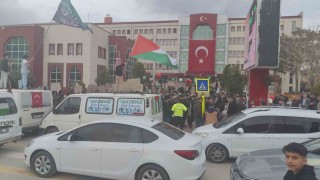 Ercişte Filistine destek yürüyüşü