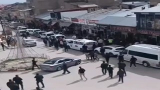 Ercişte taşlı sopalı kavga