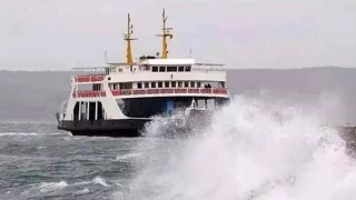 Erdekte feribot seferleri iptal
