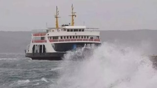 Erdekte feribot seferleri iptal edildi