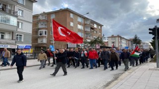 Ereğlide Doğu Türkistan ve Gazze için destek yürüyüşü düzenlendi