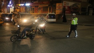 Erzincanda motosiklet denetimi; 11 motosiklet trafikten men edildi