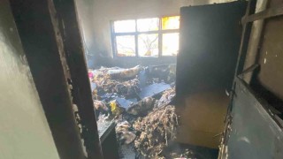 Erzincanda müstakil evde yangın çıktı