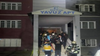 Erzurumda korkutan yangın