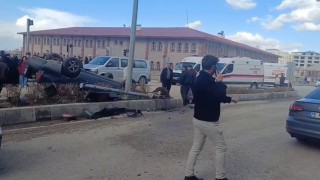 Erzurumda trafik kazası: 1 yaralı
