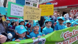 Gebzeli öğrencilerden Sıfır Atık Projesine destek yürüyüşü