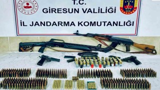 Görelede cephanelik gibi eve jandarma baskını