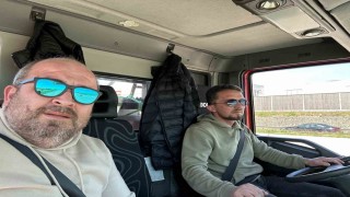 Gurbetçilerden Türkeliye itfaiye aracı