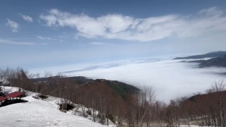 Handüzü Yaylasında sis denizi görenleri mest etti