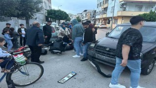 Hatayda hafif ticari araç ile motosiklet çarpıştı: 1 yaralı
