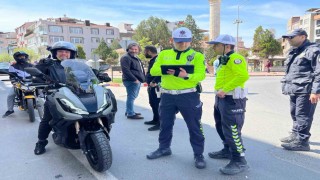 Hayraboluda motosiklet denetimi