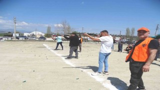 Hisarcıkta tek kurşun ve tavşan hedef atışı yarışması