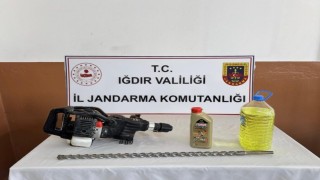Iğdırda izinsiz kazı operasyonu