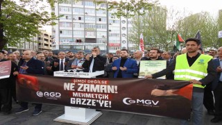 İsrailin Gazzedeki saldırıları Gaziantepte protesto edildi