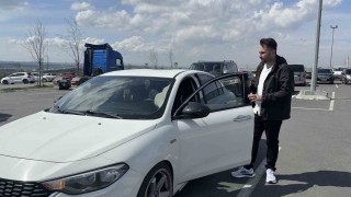 İstanbulda ilginç olay, çarpıp hasar verdiği aracı kendi tamir etti