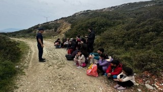 İzmirde düzensiz göçmen mesaisi