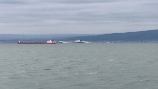 İzmit Körfezinde tanker gemisinde korkutan yangın