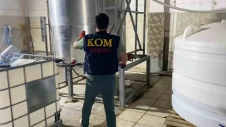 Kaçak üretim merkezinde 38 tondan fazla etil alkol ele geçirildi: 3 tutuklama