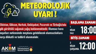 Kahramanmaraş İçin Sağanak Yağış Uyarısı: Sel ve Fırtına Riskine Dikkat!