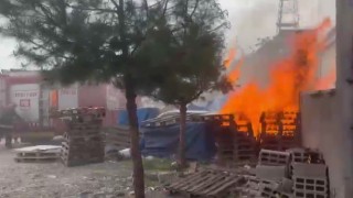 Kahramanmaraşta iş yeri yangını