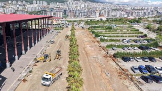 Kahramanmaraşta üniversite hastanesinin yolu yenileniyor
