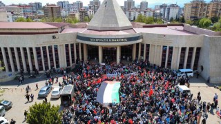 Kahramanmaraştan Filistinlilere destek yürüyüşü