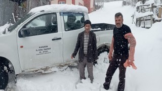 Kapalı köy yollarını açmak için ekipler seferber oldu