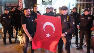 Karamanda kavga ihbarına giden polislere konfetili sürpriz