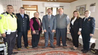 Kaymakam Ateş Polis Haftasında emekli başkomiser Okatanı unutmadı
