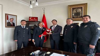 Kaymakam Çomaklıya Polis Haftası ziyareti