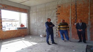 Kaymakam Özderin Aliçetinkaya İlkokulu inşaatı ziyaret etti