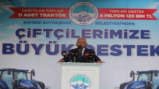 Kayseri büyükşehirden çiftçiye ve üreticiye 6 yılda dev destek