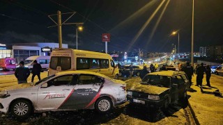 Kayseride 11 araçlı zincirleme kaza: 2 yaralı