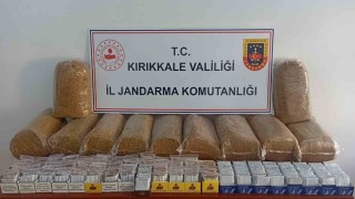 Kırıkkalede çok miktarda kaçak tütün ürünü ele geçirildi