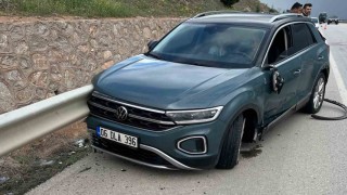 Kırıkkalede motosiklet otomobille çarpıştı: 1 yaralı