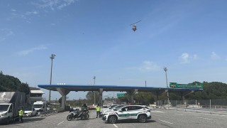 Kırklarelinde Cayrokopter ile trafik denetimi