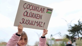 Kırşehirde İsrailin Filistin saldırıları protesto edildi