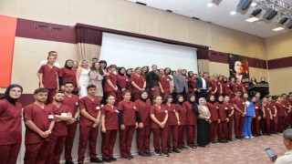 KMÜde hemşirelik bölümü öğrencilerine forma giyme töreni düzenlendi
