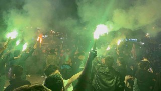 Kocaelispor taraftarı sokaklara döküldü