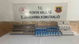 Konyada jandarma bin 50 adet gümrük kaçağı sigara yakaladı