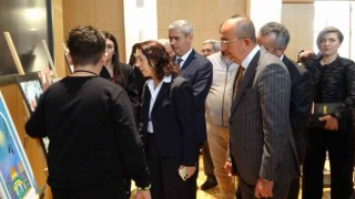 Konyada Kudüs ve Gazze temalı resim sergisi