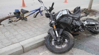 Konyada motosikletle çarpışan bisikletli hayatını kaybetti
