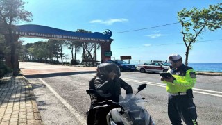 Kuşadasında motosiklet sürücüleri bilgilendirildi