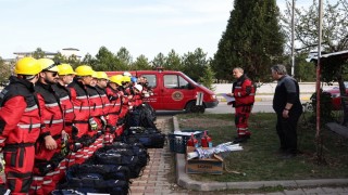 Kütahya Belediyesi Arama Kurtarma ekibinden tatbikatlı hazırlık