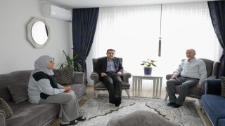Kütahya Valisi Musa Işından şehit ailelerine ziyaret