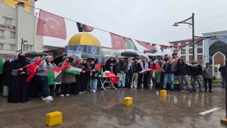 Kütahyada Gazze için küresel grev eylemi